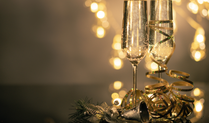 Sekt-Umtrunk zum Neuen Jahr